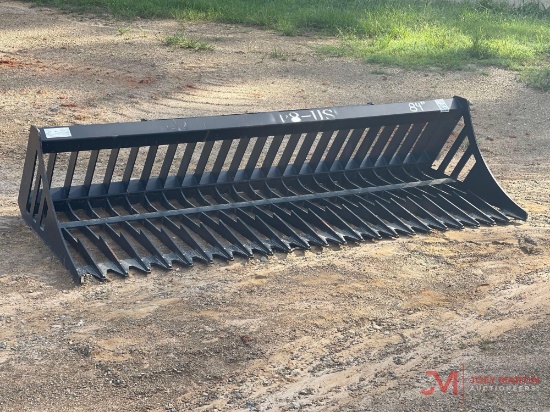 UNUSED 84" ROCK BUCKET SKID STEER ATTACHMENT