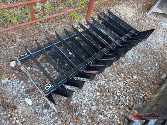 UNUSED 70" ROOT RAKE SKID STEER ATTACHMENT