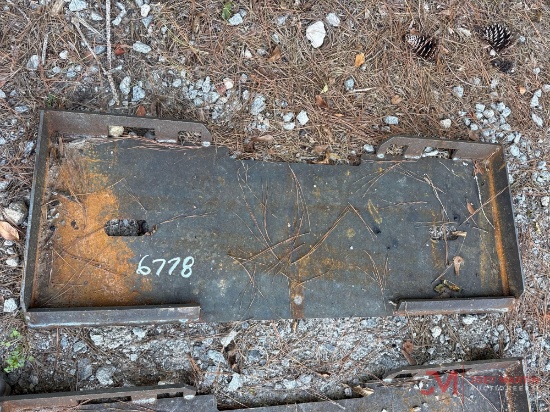 Unused Skid Steer Backing Plate