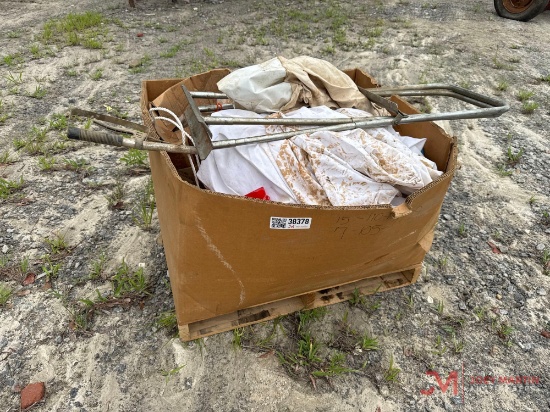 CONTENTS OF PALLET VARIOUS SHOP SUPPLIES AND TOOLS