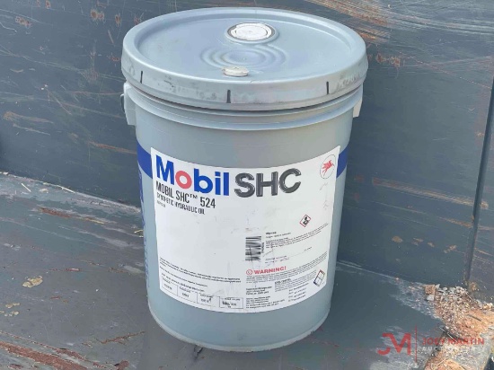 (15) 5 GALLON BUCKETS OF MOBILE SHC 524 SYNTHETIC HYDRAULIC OIL