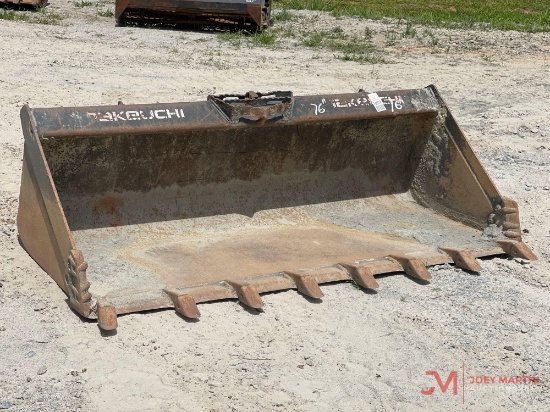 TAKEUCHI 76" TOOTH BUCKET SKID STEER ATTACHMENT