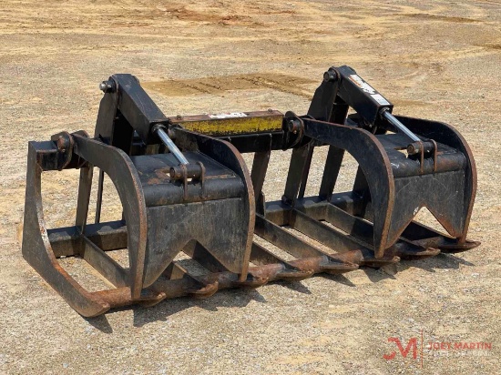 72" HYDRAULIC ROOT GRAPPLE SKID STEER ATTACHMENT
