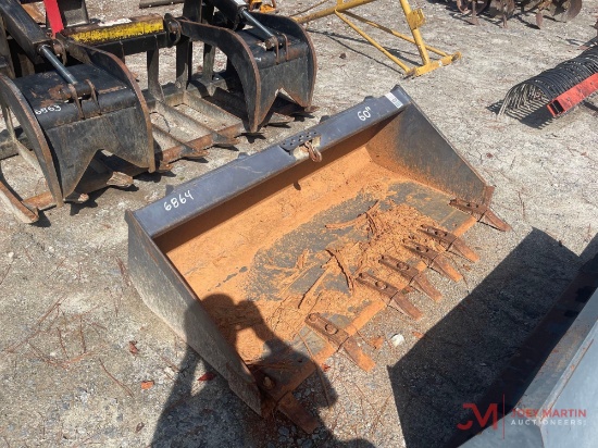 Thomas 60" Tooth Bucket Skid Steer Attachment