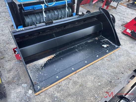 Raytree Power Rake Bucket Skid Steer Attachment