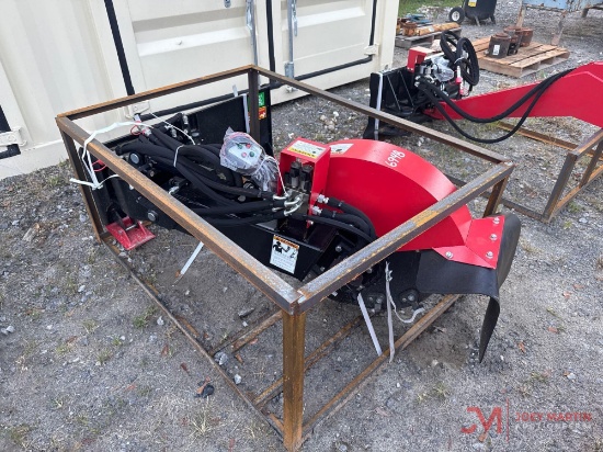 Raytree Transverse Stump Grinder Skid Steer Attachment
