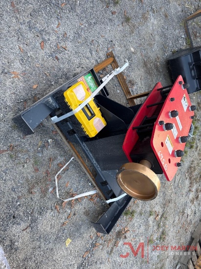 Raytreepost Pounder Skid Steer Attachment