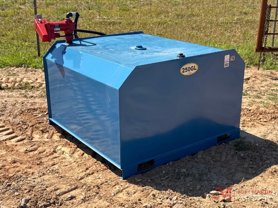 New X-Star 250 Gal Fuel Transfer Tank W/ Electric Pump