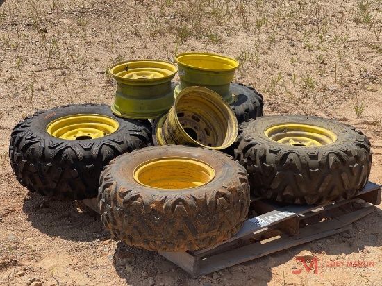 PALLET OF MULTIPLE ATV/UTV TIRES AND WHEELS