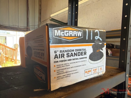 MCGRAW 6" RANDOM ORBITAL PNEUMATIC SANDER