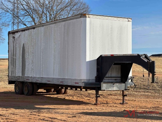 2005 STAGE GOOSENECKTANDEM DUAL TRAILER W/ MOUNTED VAN BODY