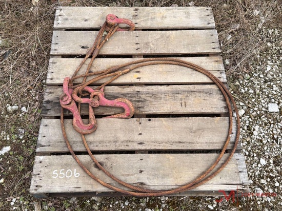 2 Leg Cable Sling With Hooks