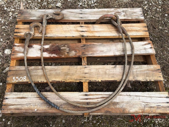 2 Leg Cable Sling With Hooks