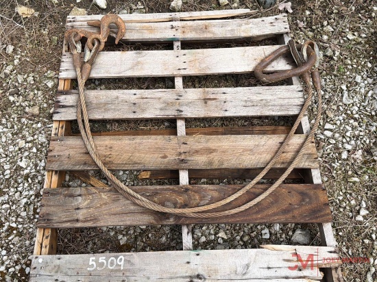 2 Leg Cable Sling With Hooks