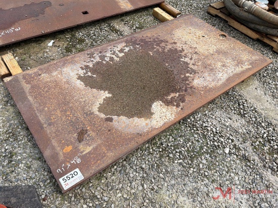 91" X 48" Metal Road Plate