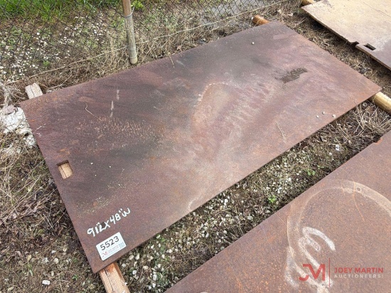 91" X 48" Metal Road Plate