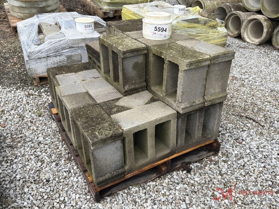 Contents Of Pallet Various Concrete Blocks