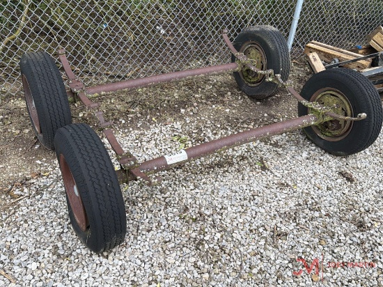 (2) Trailer Axles, Wheels And Tires