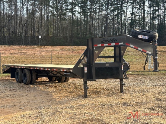 2026 25' Delta Gooseneck Trailer