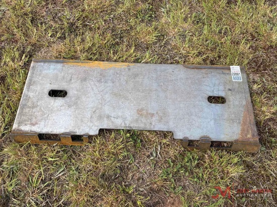New Skid Steer Backing Plate