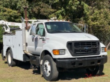 2001 FORDF-650 SUPER DUTY SERVICE TRUCK