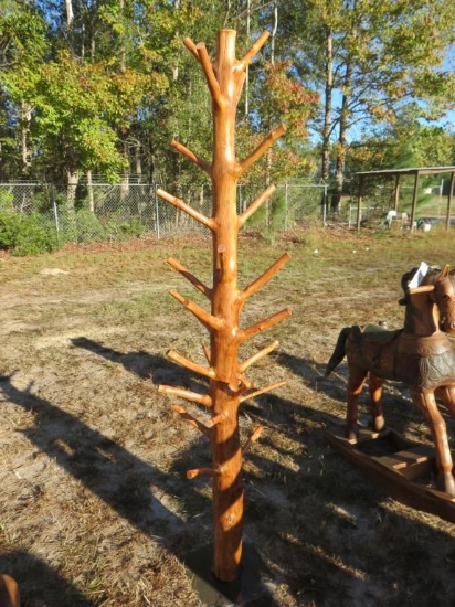 Teak Wood Hat Rack