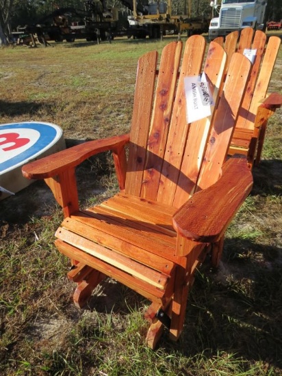 Amish Built Red Cedar Glider Chair