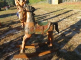 Teak Wood Rocking Chair