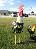 Large Metal Rooster