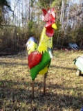 GREEN, YELLOW AND RED ROOSTER (LARGE)