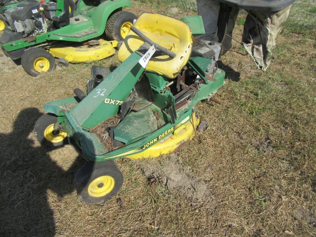 John deere cheap gx75 for sale