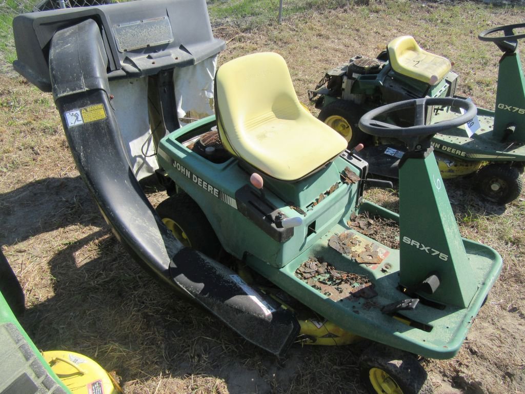 ABSOLUTE John Deere SRX75 Lawn Mower Inoperable Proxibid