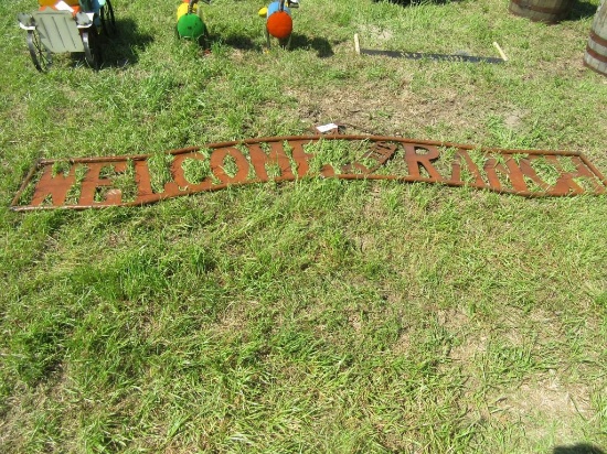 "Welcome to Ranch" Sign