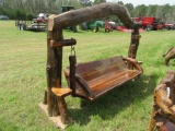 Large Teak Wood Swing w/Post