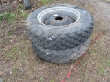 (2)  13.6-28 Turf Tires on Rims