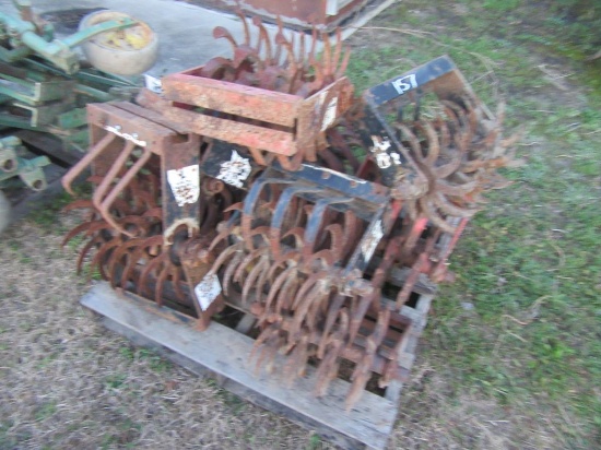 (3350) Pallet of Rolling Cultivator Spider Gangs