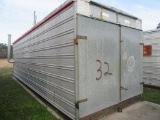 (32) Long 8 Box Tobacco Barn w/ Boxes (Red Trim)