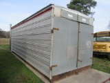 (40) Long 8 Box Tobacco Barn w/ Boxes (Red Trim)