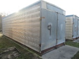 (9) Long 8 Box Tobacco Barn w/ Boxes  (Blue Trim)