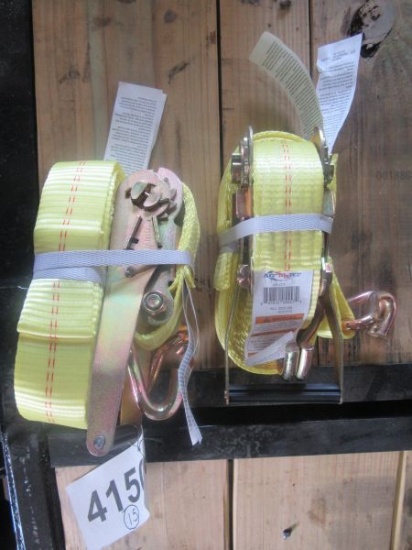 (4150)  2-- AGSMART RATCHET STRAPS