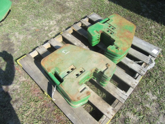 (4002)  10-- 47 KG John Deere Weights