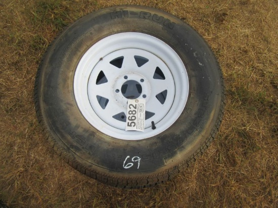 (5682) 2--225/75R15  Trailer Tires/Rims