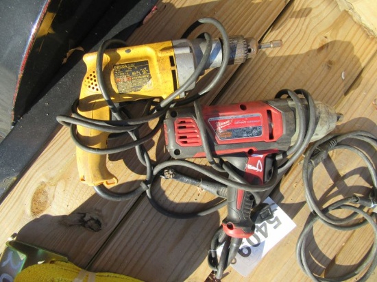 (5409) Milwaukee 1/2 Impact and DeWalt Drill