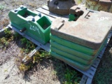 (7584)5 John Deere  Weights & Rack