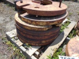(7587) (7) John Deere Rear Wheel Weights