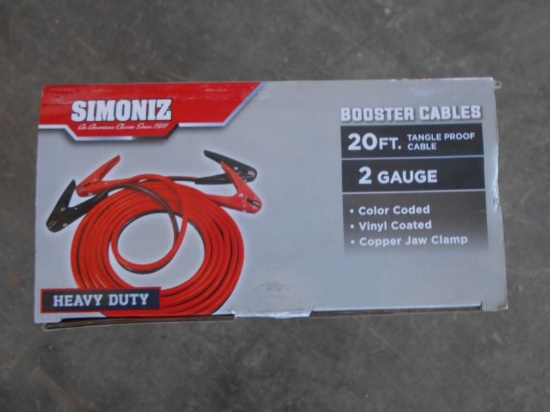 (6054)  Simoniz 20FT Heavy Duty  Booster Cables