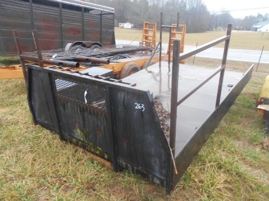 (6206)  12 Ft. Truck Bed w/ Tool Box & Pipe Rack