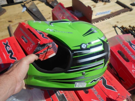 (7223)  Youth Small Green AFX Helmet