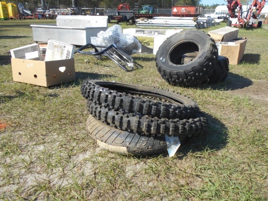 (7197)  Three Motorcycle Tires