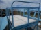 (9756)  Blue Industrial Low Profile Cart W/ Sides